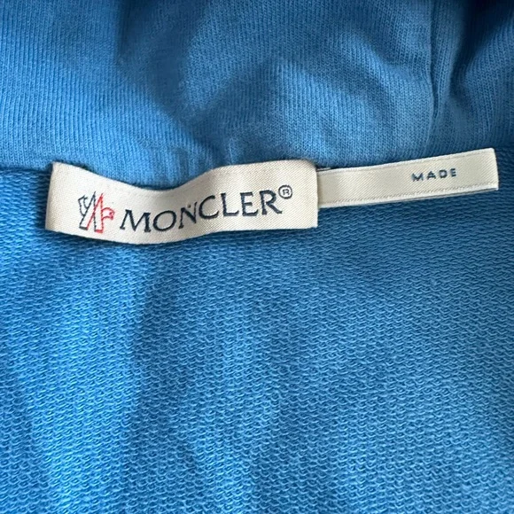 Moncler zip up hoodie blue size 3 - Picture 7 of 8